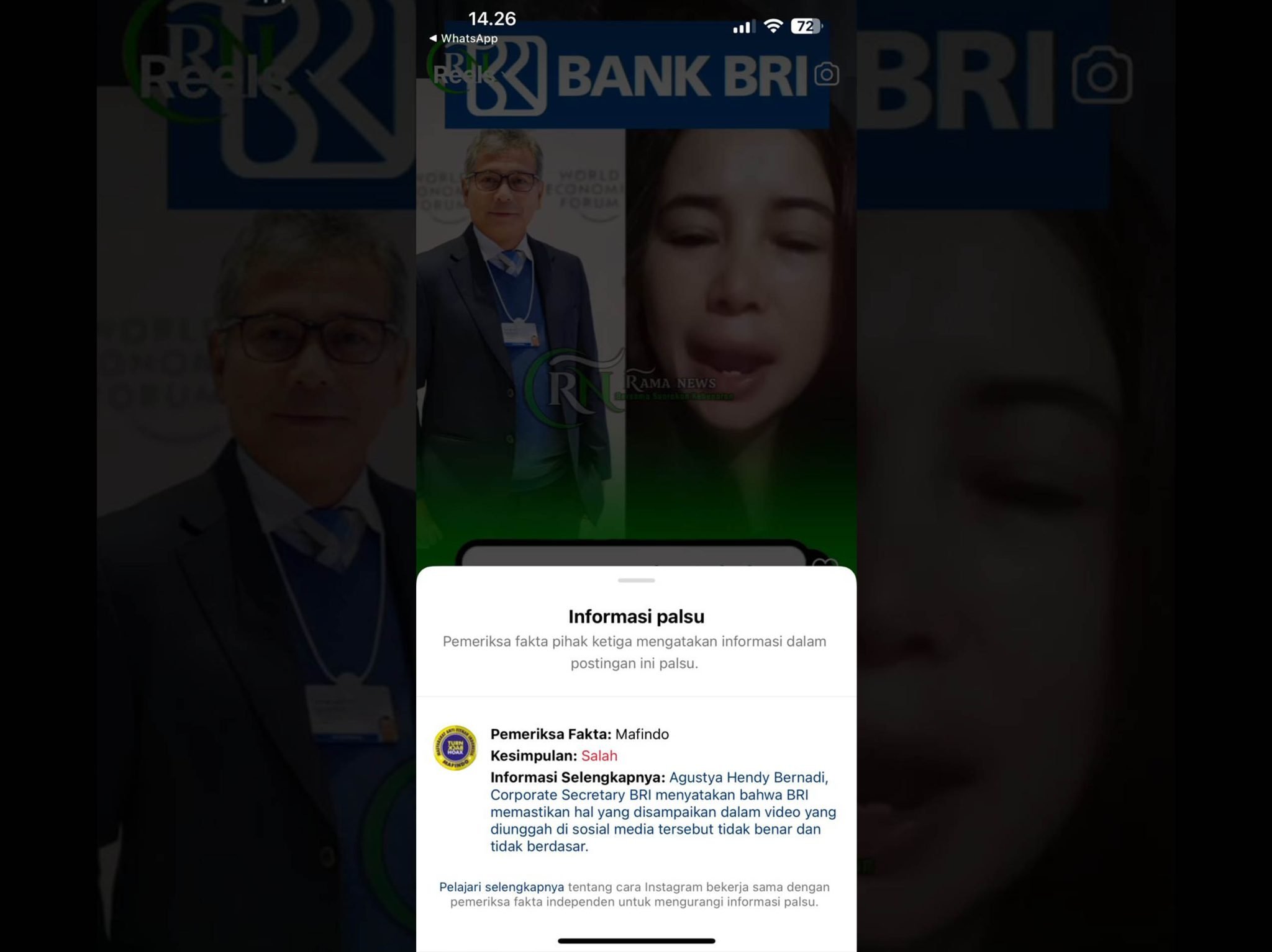 Cek Fakta Hoax Uang Hilang Di Bri Adalah Efek Dari Pemilu Untuk