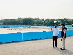 Jokowi Tinjau Proyek Sirkuit Formula E, Trek Balapan Sudah Siap