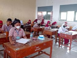 Meski Gedung Sekolah Tahap Renovasi, Ujian Tetap Berjalan Lancar