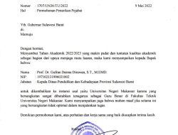UNM Minta Prof. Gufran Kembali ke Kampus, BKD Sulbar Belum Terima Surat Permohonan