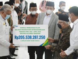 Wapres Serahkan Manfaat Program dan Beasiswa BPJS Ketenagakerjaan Kepada Keluarga Pekerja