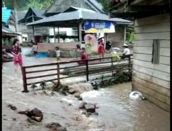 Sungai Rangoan Matangga Meluap, Rumah Warga Terendam Banjir