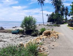 Dampak Abrasi Rusak Pantai Wisata Tanjung Babia Pasangkayu