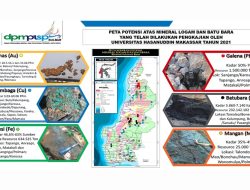 DPMPTSP Sulbar Urai Peta Potensi Mineral Logam dan Batubara di Sulbar yang Telah Lalui Pengkajian oleh Unhas Tahun 2021