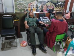 Kodim Mamasa Gelar Donor Darah Dalam Rangka HUT TNI ke 77