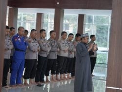 Doakan Korban Tragedi Kanjuruhan Malang, Polda Sulbar Gelar Salat Ghaib