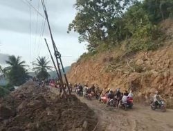 Longsor di Majene Dapat Dilalui, Buka-Tutup Diberlakukan