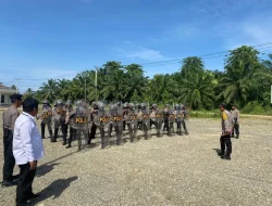 Polres Mamuju Tengah Lakukan Simulasi Kesiapan Pengamanan Pemilu