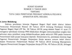 Ketentuan Menteri PANRB Terbaru, Tata Cara Penetapan Predikat Kinerja Pegawai ASN