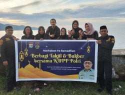 Bentuk Kepedulian Sosial, KBPP Polri Sulbar Bagikan 200 Kotak Takjil