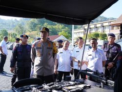 Kapolda Sulbar Cek Kelayakan Randis dan Senpi Dalam Rangka Kesiapan Pemilu