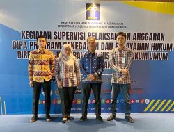 Kemenkumham Sulbar Hadiri Kegiatan Supervisi Anggaran DIPA Program Penegakan dan Pelayanan di Surabaya 