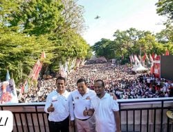 Hadiri Jalan Sehat di Makassar, Menhan Prabowo Puji Andi Amran Sulaiman