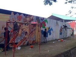 Seniman Mural Berkumpul Ikuti Lomba di Polman