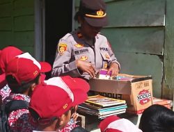 Peduli Budaya Literasi, Polsek Malunda Distribusikan Buku Bacaan Ke SD Negeri 30 Babasondong