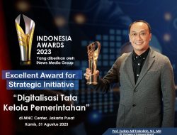 Menang Nominasi Digitalisasi Birokrasi, PJ Gubernur Sulbar Zudan Raih Penghargaan Indonesia Awards 2023