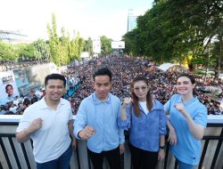 Jutaan Orang Meriahkan Jalan Sehat 1 Putaran Bersama Gibran di Makassar