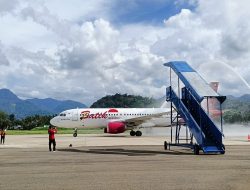 Batik Air Terbang Perdana di Bandara Tampa Padang,  Layani Rute Mamuju-Makassar Setiap Hari