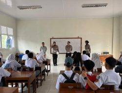 Operasi Keselamatan, Polda Sulbar Serukan Tertib Berlalu Lintas di SMP 2 Mamuju
