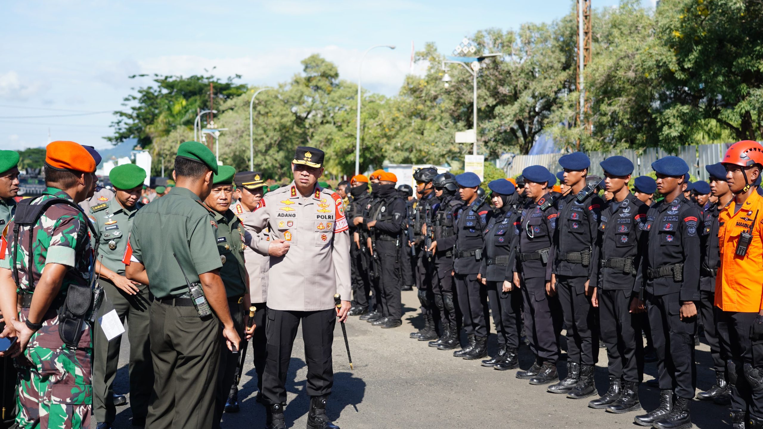Apel Gelar Pasukan, Mantapkan Pengamanan Kunjungan Presiden Jokowi di Sulbar
