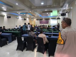 Pengamanan Rapat Pleno Terbuka Hasil Pemilu 2024 DPRD Majene,  Polres  Turunkan Puluhan Personel