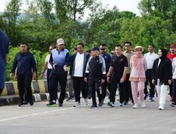 Kapolda Sulbar Ikuti Jalan Santai Bersama Bersama Wapres Ma’ruf Amin