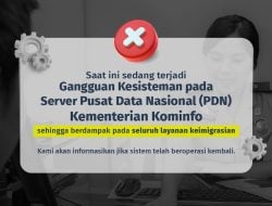 Server PDN Alami Gangguan, Imigrasi Tetap Layani Perlintasan dan Permohonan Paspor