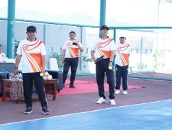 PJ Gubernur Sulbar Buka Turnamen Tennis Kapolda CUP