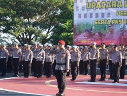 Sambut Hari Bhayangkara, Ratusan Personel Polda Sulbar Naik Pangkat