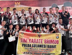 Tim Karate Brimob Polda Sulbar Juara III Umum Piala Presiden RI 2024