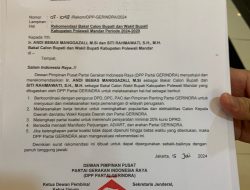 Prabowo Usung Mantan Sekda Polman di Pilkada 2024
