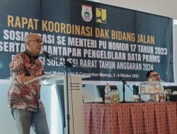 Rapat Koordinasi PUPR se Sulbar, Mantapkan Data Pembangunan Infrastruktur Jalan