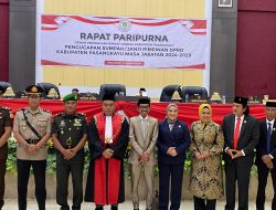 Wakil Ketua DPRD Sulbar Hadiri Rapat Paripurna Pengambilan Sumpah dan Janji Pimpinan DPRD Pasangkayu 2024-2029