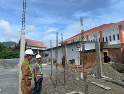 Progres Pembangunan Gedung Pusdalops PB Daerah Regional BPBD Sulbar Capai 33,85 Persen