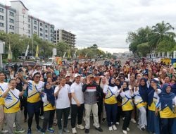 Ratusan Warga Ikut Senam Sehat UT