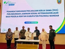 BPJAMSOSTEK- Pemkab Polman Sinergi Hadirkan Perlindungan Pekerja Rentan Menyeluruh